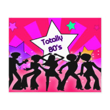 Invitación de partido retro de los 80 del Budget P