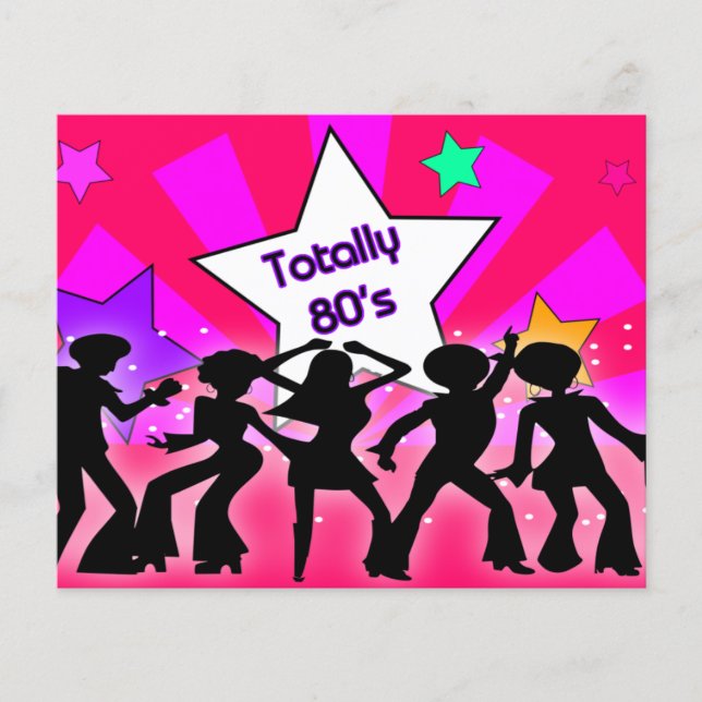 Lámina Invitación de partido retro de los 80 del Budget P (Anverso)