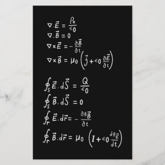Lámina Invitación de Pegatina de Physics Formula Square