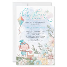 Invitación de Picnic para Baby Shower del Niño del