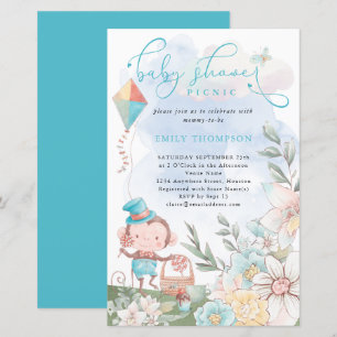 Lámina Invitación de Picnic para Baby Shower del Niño del