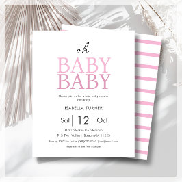 Lámina Invitación de presupuesto Baby Shower para gemelos