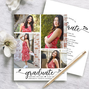 Lámina Invitación de presupuesto blanco negro grad 4 foto