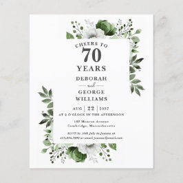 Lámina Invitación de Presupuesto Celebración de 70 Años d