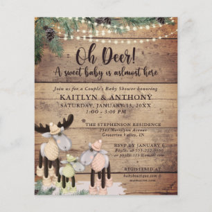 Lámina Invitación de presupuesto de Baby Shower para pare