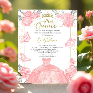 Lámina Invitación de presupuesto de mis quinceañeras Vest