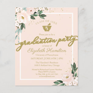 Lámina Invitación de Presupuesto Floral para Fiesta de Gr