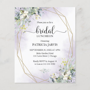 Lámina Invitación de Presupuesto para Almuerzo de Boda co
