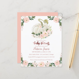 Lámina Invitación de presupuesto para baby shower de cala