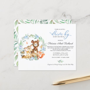 Lámina Invitación de Presupuesto para Baby Shower en Wood