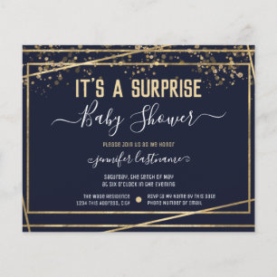 Lámina Invitación de presupuesto para baby shower sorpres