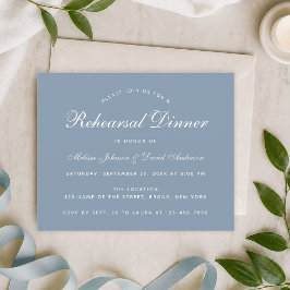 Lámina Invitación de presupuesto para cena de ensayo en a