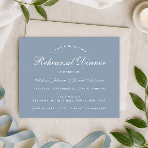 Lámina Invitación de presupuesto para cena de ensayo en a
