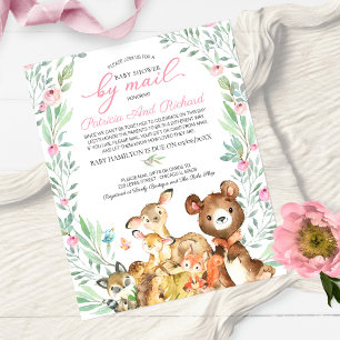 Lámina Invitación de presupuesto para ducha de bebé en bo