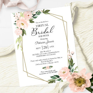 Lámina Invitación de presupuesto para ducha de novia virt