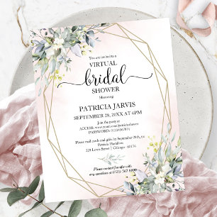 Lámina Invitación de presupuesto para ducha de novia virt