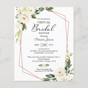 Lámina Invitación de presupuesto para ducha de novia virt