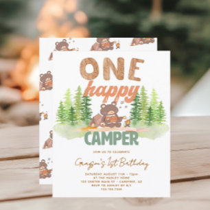 Lámina Invitación de primer cumpleaños de Budget One Happ