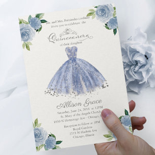 Lámina Invitación de Quinceañera Presupuesto Bilingüe Ves