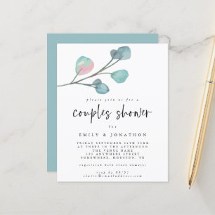 Lámina Invitación de Regalo para Bodas Moderna de Eucalip