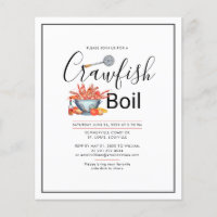Invitación de reunión familiar para cocinar cangre
