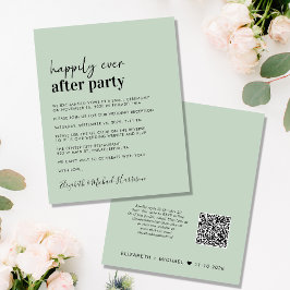 Lámina Invitación de sabio de código QR para recepción de