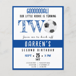 Lámina Invitación de segundo cumpleaños al presupuesto de