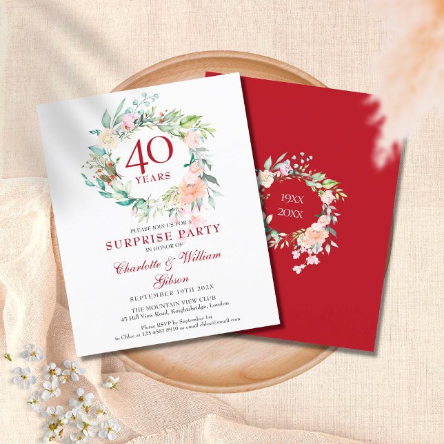 Lámina Invitación de sorpresa para la fiesta de aniversar (Subido por el creador)