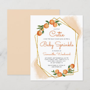 Lámina Invitación de Sprinkle para Bebé Citrus Little Cut