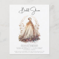 Invitación de traje de baño blanco con ducha de no