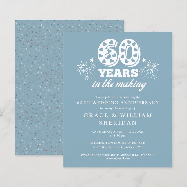 Lámina Invitación del 60º Aniversario de Presupuesto en C (Anverso / Reverso)