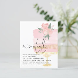 Lámina Invitación del 90° Fiesta de la Pastel de Aniversa