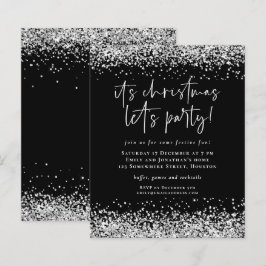 Lámina Invitación del Fiesta a Navidades Purpurinas de pl