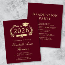 Invitación del Fiesta de Graduación de la Escuela