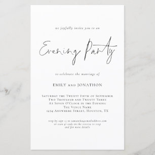 Lámina Invitación del Fiesta de la noche del Boda de códi
