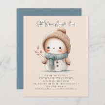 Invitación del Fiesta de Navidades de Snowman con 