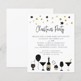 Lámina Invitación del Fiesta de Navidades negros con bebi