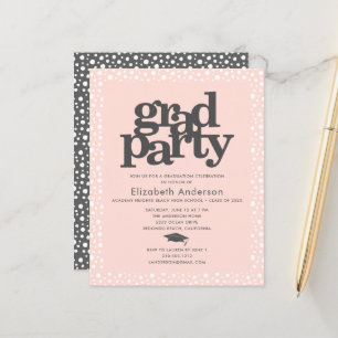 Lámina Invitación del fiesta de negrita de la tapa de gra