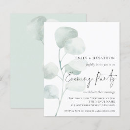 Lámina Invitación del Fiesta nocturno Boda de Eucalyptus