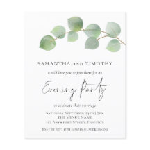 Invitación del Fiesta nocturno del Boda de PRESUPU