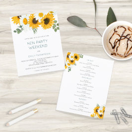 Lámina Invitación del Fin de Semana Itinerario del Giraso