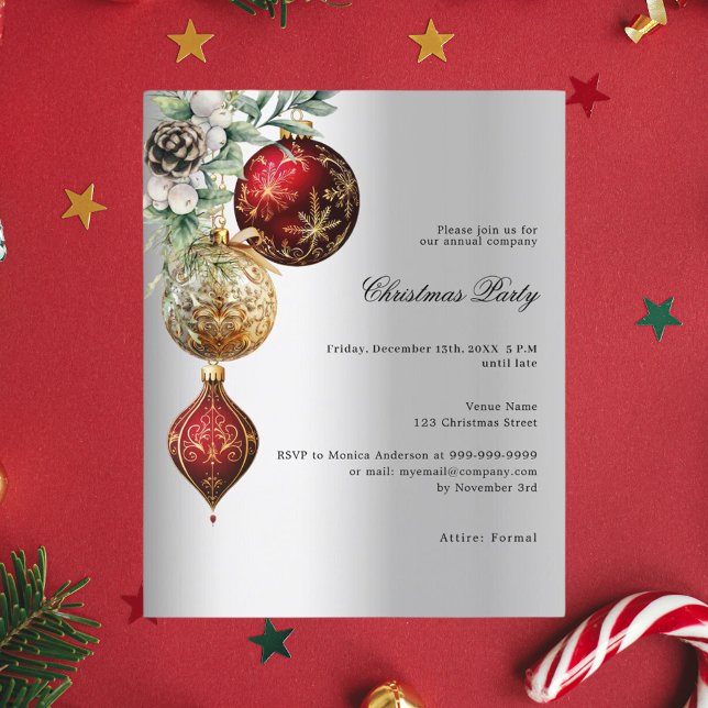 Lámina Invitación del partido a Navidades de baubles de o (Subido por el creador)