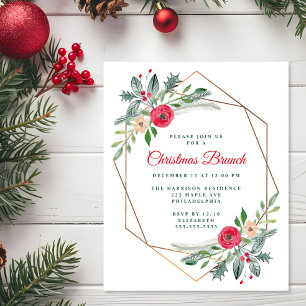 Lámina Invitación del partido Brunch Navidades de presupu