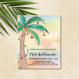 Lámina Invitación del partido Budget Mele Kalikimaka
