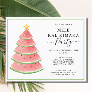 Lámina Invitación del partido Budget Mele Kalikimaka