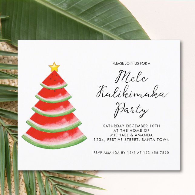 Lámina Invitación del partido Budget Mele Kalikimaka (Subido por el creador)