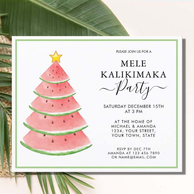 Lámina Invitación del partido Budget Mele Kalikimaka (Subido por el creador)