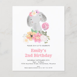 Lámina Invitación del partido Chica del segundo cumpleaño