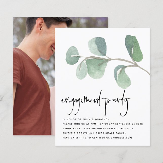 Lámina Invitación del Partido de Compromiso de Fotografía (Anverso / Reverso)