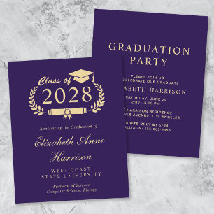 Lámina Invitación del partido de graduación de Budget Pur